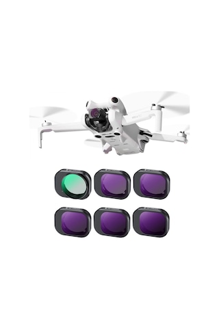 K&f Djı Mini 4 Pro Filtre Kiti 6'lı Paket Cpl + Nd8 + Nd16 + Nd32 + Nd64 + Nd128