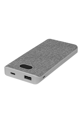 S-link Ip-g10rw 10000mah Kablosuz Usb+type-c+micro Gri Lcd Ekranlı Taşınabilir Pil Şarj Cihazı Açık Gri