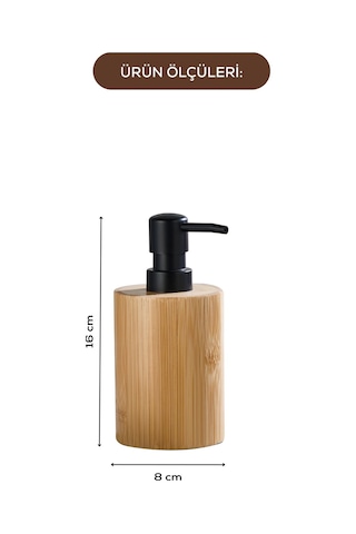 Vienev Bambu Yuvarlak Sıvı Sabunluk 210 Ml Çok Renkli