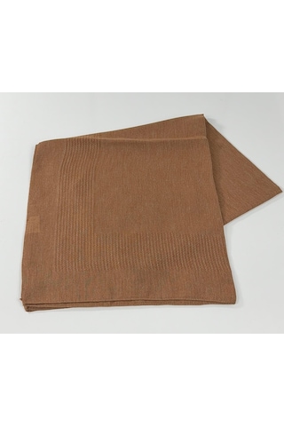 Miray Büyük Boy Pano Pamuk Eşarp - 120 X 120 - 0619 Fındık Kahve