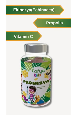Afye Kids Güçlendirilmiş Pronezya 50 Ayıcık Jelibon Propolis