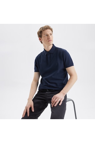 Nautica Nautıca Erkek Lacivertvert Slım Fıt Kısa Kollu Polo K35062T 4Nv Lacivert
