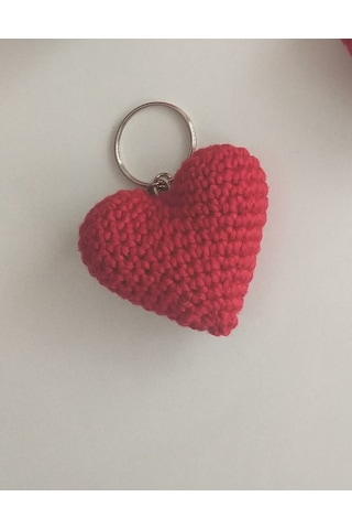 Amigurumi Kalp    Anahtarlık