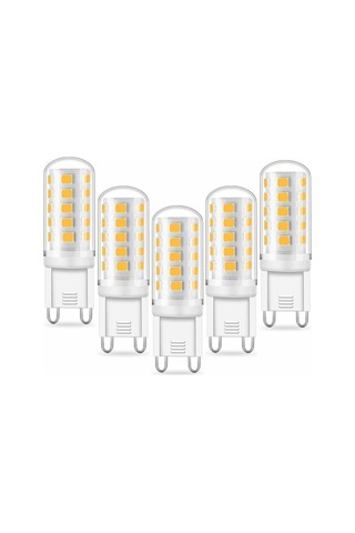 5'li Led Ampul G9 5w 40w Eşdeğeri Soğuk Beyaz 6000k B