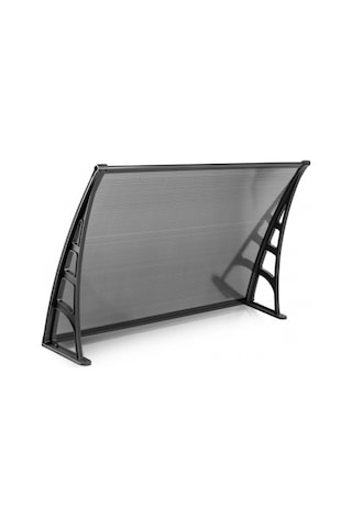Lotus Kapı Pencere Üstü Pratik Sundurma 70x120 - Siyah Siyah