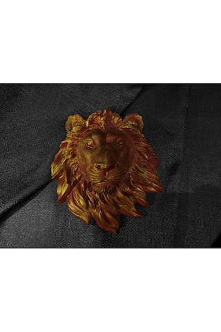 El Yapımı Aslan Başı Duvar Süsleri .