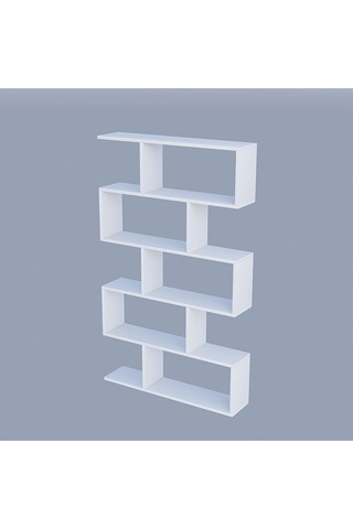 Decormet Nilüfer Kitaplık Beyaz Beyaz