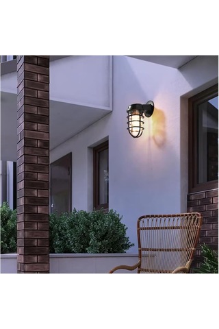 American Loft Açık Işık Endüstri Lambaları Cafe Restoran Pub Kulübü Merdiven Duvar Lambası Siyah, Serin Beyaz Siyah