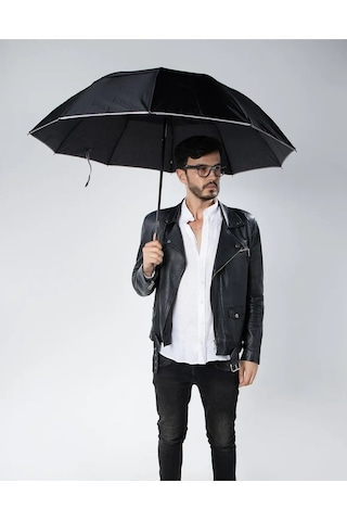 Bosile Siyah Çift Katlı Protokol Unisex Şemsiye M21mar207ckr001