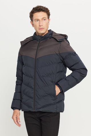 AC&Co / Altınyıldız Classics Erkek Lacı Kahve Standart Fit Normal Kesim Dik Yaka Kapüşonlu Yan Cepli Kaban Lacı Kahve