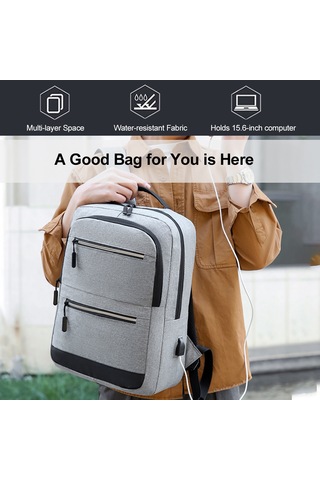 Reedark 15.6" İş Ve Günlük Kullanimlı Çanta - Mavi, Bilgisayar/tablet Bölmeli, 300d Materyal, 0.45kg Ağırlık MAVİ