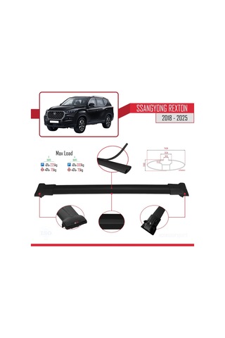 Ssangyong Rexton 2018-2025 Arası İle Uyumlu Fly Model Ara Atkı Ta