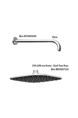 Bien 2f Square Water Flowbox Sistemleri Ankastre Banyo Bataryası Seti Krom