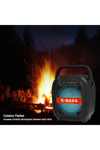 Lemestar 6.5 İnç Dış Mekan Bluetooth Hoparlörü - Bt5.0, Fm Radyo, Usb/tf Kart/dux Girişi, 1500mah Pil, El Desteği Aramalar, Taşınabilir Kumaş Kayışlı