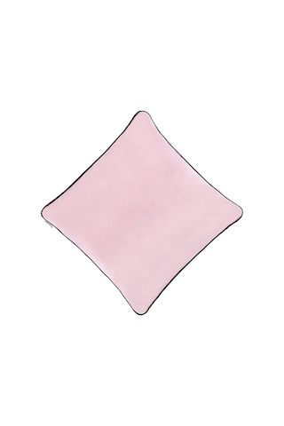 Biyeli Kırlent Yastık Kılıfı Açık Pembe 45x45