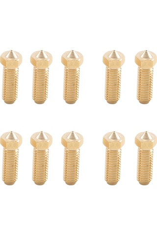 Sointeresting Anycubic Kobra 2 Nozul İçin 10 Adet Pirinç Nozul 0.4mm Yüksek Akış Hassasiyeti 1.75mm Filament 3d Yazıcı