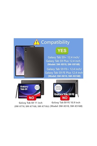 Samsung Galaxy Tab S9 Plus Sm-x810 Uyumlu Arka Şeffaf Kılıf, Ultra İnce Silikon Ve Darbeye Dayanıklıdır