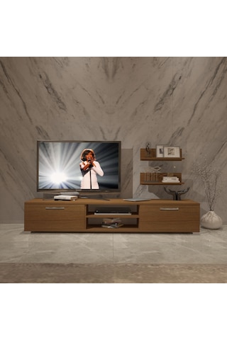 Decoraktiv Eko 4 Mdf Dvd Tv Ünitesi Tv Sehpası Ceviz