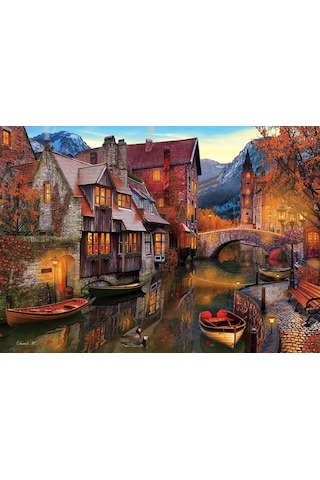 Art Puzzle 2000 Parça Canal Homes David Maclean Puzzle