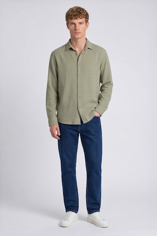 Sabri Özel Erkek Mint Normal Kesim Regular Fit %100 Pamuk Klasik Yaka Muslin Gömlek
