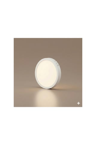 24w Sıva Üstü Yuvarlak Led Panel 6500k Beyaz Işık 2160 Lümen Modern Tavan Armatürü .