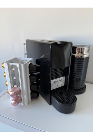 Kapsül Kahve Tutucu Dekoratif Standı 16 Kapasiteli Nespresso Beyaz Mat