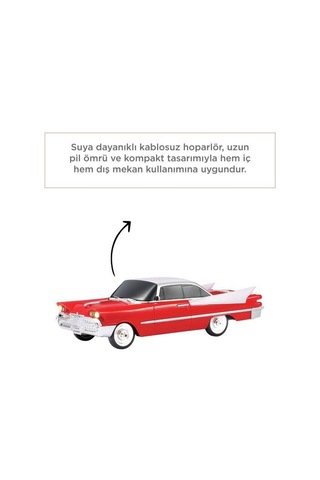 Torima D86 Klasik Araba Tasarımlı Bluetooth Hoparlör Kırmızı