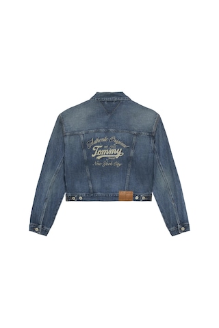 Tommy Hilfiger Pleated Trucker Jack, 1a5 Mavi Kadın Kot Ceket