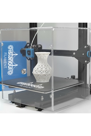 İstanbul Filament 3d Baskı Pla Filament Şeffaf Natürel 1 Kg Ø 1,75mm 0,05 Mm Bambu Lab Uyumludur 1.75mm