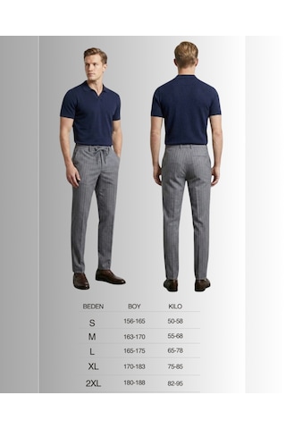 Erkek Jagger Pantolon Klasik Jogger Likralı Erkek Kumaş Pantolon