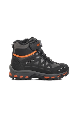 Siyah-turuncu Unisex Cırtlı Çocuk Bot 1831 F Siyah-füme-turuncu Siyah - Füme - Turuncu