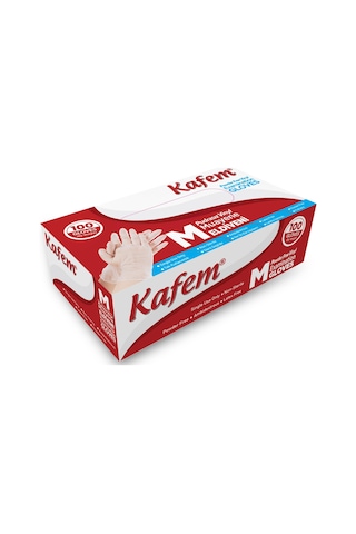 Kafem Beyaz Vinil Eldiveni Pudrasız M 100 Adet X 20 Paket Koli