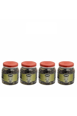 Heybelihan Siyah Zeytin 1 Kgx4 Adet Pet Kavanoz