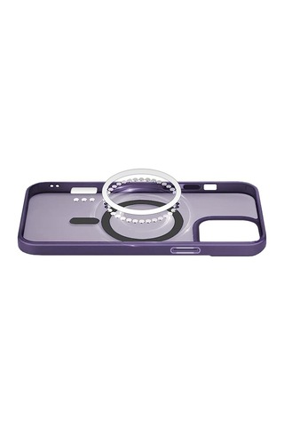Fitcase Apple Uyumlu iPhone 14 Pro Max Magsafe Özellikli Mor Seri Kapak