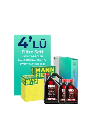 Mann Nissan Navara 2.3 Dizel Filtre Bakım Seti Motul Motor Yağlı (2015-2021) 4 Lü Mann Nissan Navara 2.3 Dizel Filtre Bakım Seti Motul Motor Yağlı (2015-2021) 4 Lü