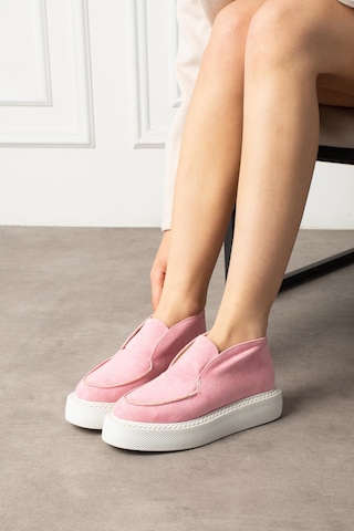 Shoetek Dinna Kadın Bot&bootie Pembe Süet Pembe