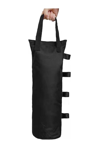 Yifomall 600d Oxford Kumaş 4'lü Sandık, Çadır & Şemsiye Dış Mekan Sabitleme, Yağmurlu Ve Güneşli Günler İçin Dayanıklı Sabitlestirici Torbalar Siyah