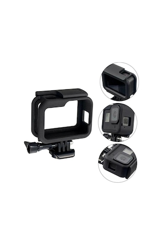 Oem Marka F8 Gopro 8 İçin Plastik Kafes Siyah