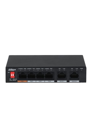 Pfs3006-4et-60 4 Port 10/100 + 2 Port 10/100 Uplınk 250 Metre 60w Poe Metal Kasa Swıtch