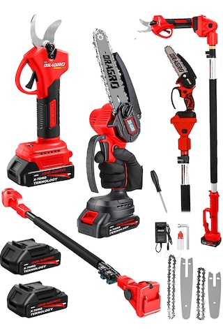 Dragro DRG-128mt Mavi Kömürsüz 21 V 3 Ah 2 Metre Teleskopik Uzatma Akülü Bağ Dal Budama Kesme Makası Makinesi Dragro DRG-128mt Mavi Kömürsüz 21 V 3 Ah 2 Metre Teleskopik Uzatma Akülü Bağ Dal Budama Kesme Makası Makinesi