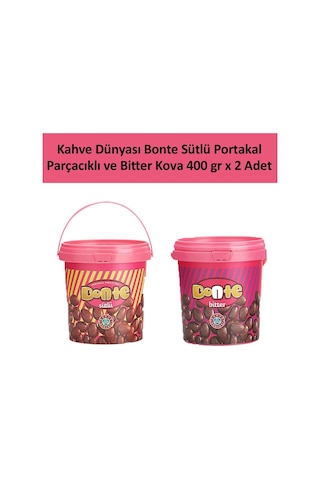 Kahve Dünyası Sütlü Bonte Portakal Parçacık ve Bitter Kova 2 x 400 G