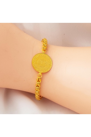 Güverse Zincirli Çeyrek Altınlı Bileklik BLSCS14K21718