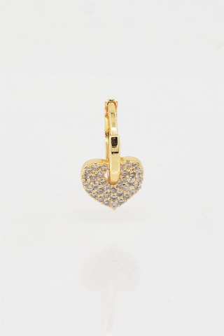 Kadın Kendi Tarzını Oluştur Zirkon Taşlı Kalp Figürlü Helix Model Çok Renkli