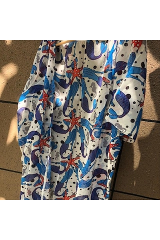 2022 Plaj Cover Up Tunikler Plaj Baskı Şifon Kaftan Bikini Cover Up Robe De Plage Sarong Plaj Wrap Mayo Coverup Q527 Çok Renkli