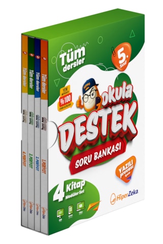 2027 5. Sınıf Tüm Dersler Okula Destek Soru Bankası 4 Kitap Modüler Set