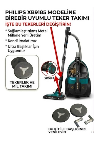 Philips Marathon Ultimate Xb9185/07 Emici Başlık Teker Takımı 1 Takım 2 Adet