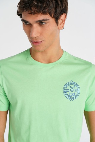 Hummel Calvert Kısa Kollu Tişört 912202-7622 Yeşil