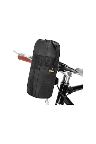 Moveevo Bisiklet Arka Çantası 1.5l - Poliester + Alüminyum Folyo - Siyah - Dağ Bisikleti, Faltbike, Denge Bisikleti Erişimli Aksesuarı Siyah