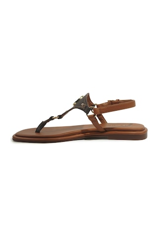 Nine West Ophan 6fx Kahverengi Kadın Düz Sandalet 000000000102052478 Kahverengi