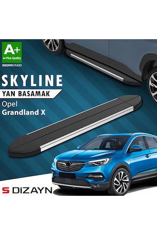 S-dizayn Opel Grandland X Skyline Krom Yan Basamak 183 Cm 2017-2024 A+ Kalite
